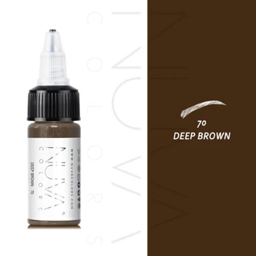 Nuva Colors Deep Brown Kaş Boyası 15 Ml