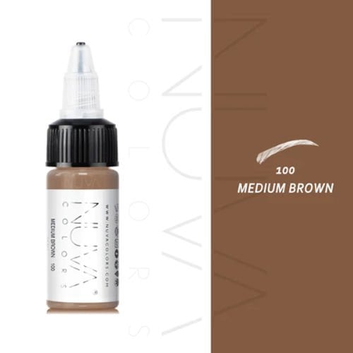 Nuva Colors PMU Medium Brown Kaş Kalıcı Makyaj Boyası 15 ml
