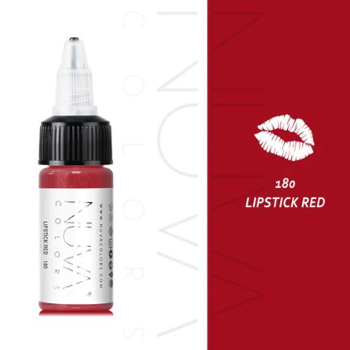 Nuva Colors PMU Lipstick Red Dudak Kalıcı Makyaj Boyası 15 ml