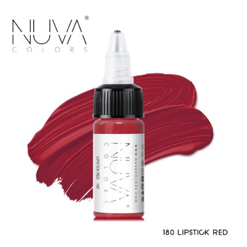Nuva Colors PMU Lipstick Red Dudak Kalıcı Makyaj Boyası 15 ml