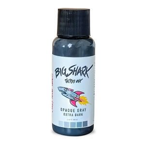 Big Shark Opaque Grey Extra Dark 60 ML - 2 Oz Tattoo Ink - Dövme Boyası