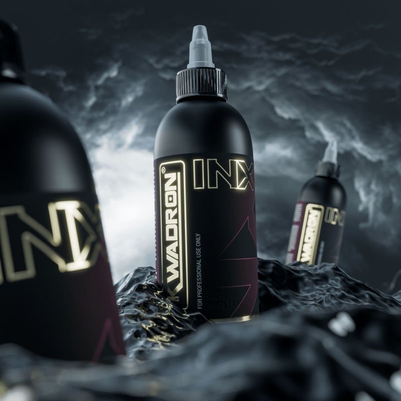 KWADRON INX™ Enriched Black - 240ml - 8 oz - Siyah Dövme Boyası - Tattoo Ink