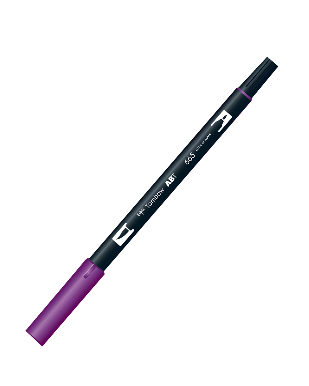 Tombow Dual Brush Pen Marker Çift Uçlu Çizim Kalemi - Purple