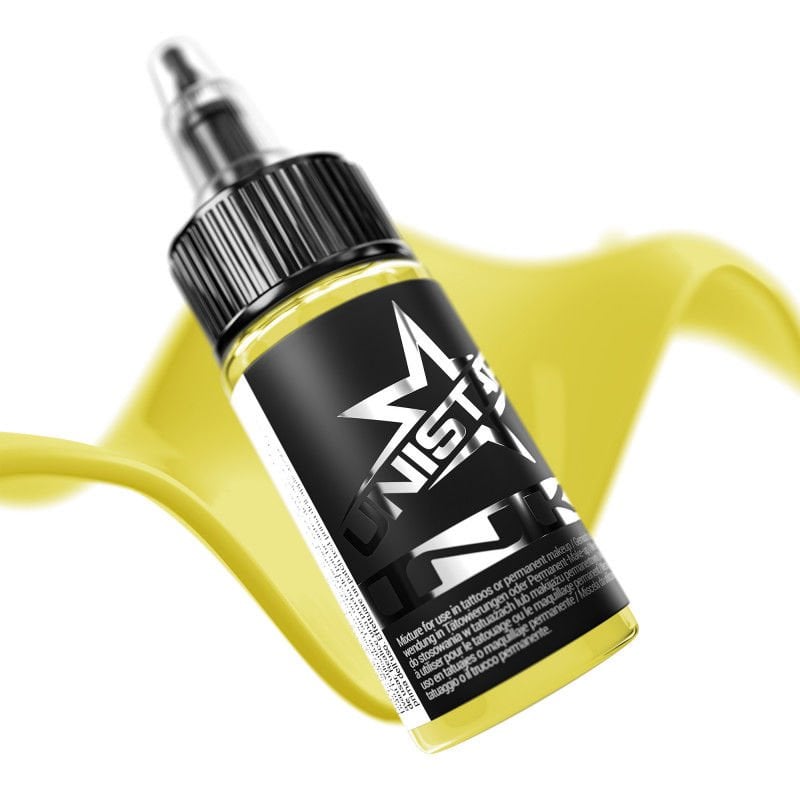 KWADRON UNISTAR Basic Yellow 30 ml - 1 0z - Dövme Boyası - Tattoo Ink