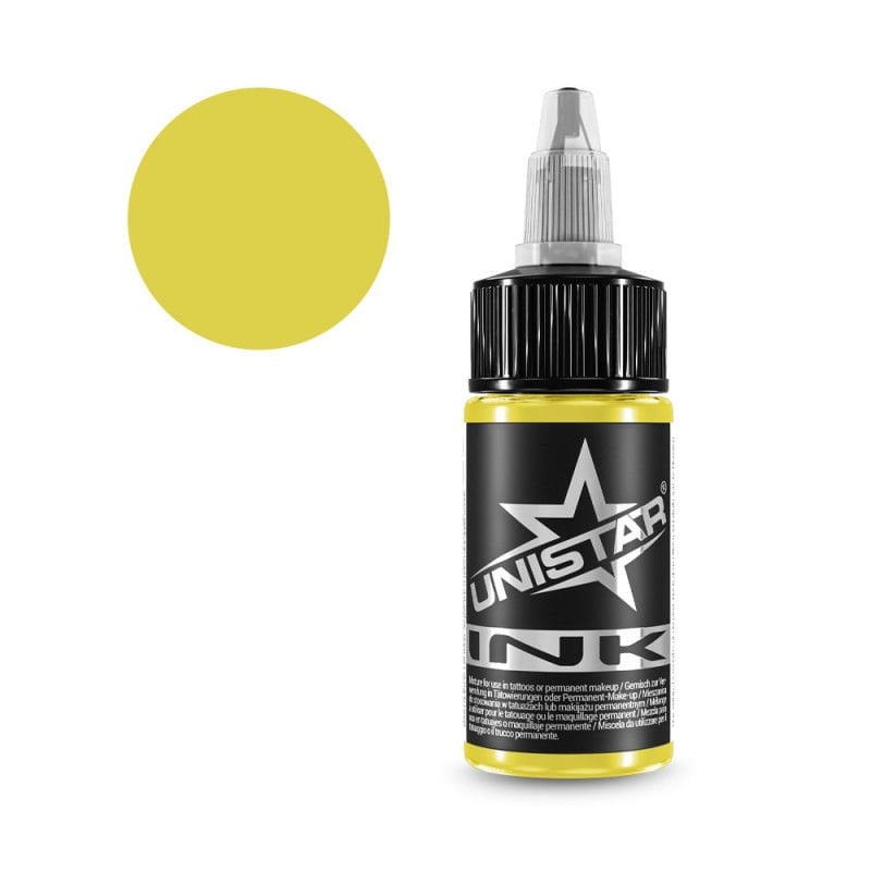 KWADRON UNISTAR Basic Yellow 30 ml - 1 0z - Dövme Boyası - Tattoo Ink