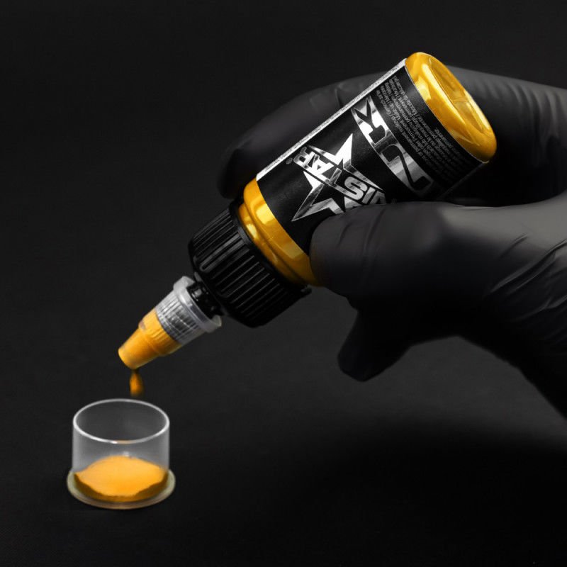 KWADRON UNISTAR Golden Yellow 30 ml - 1 0z - Dövme Boyası - Tattoo Ink