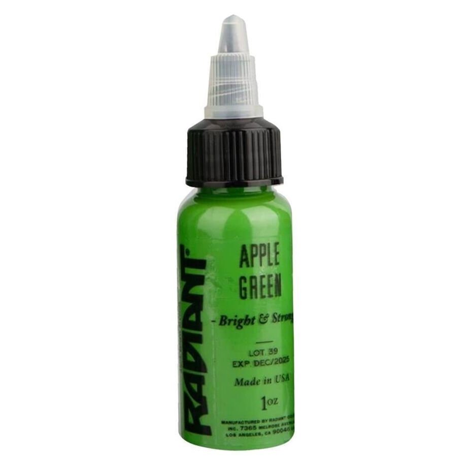 Radiant Apple Green 1 Oz (30 Ml) Yeşil Dövme Boyası - Tattoo Ink