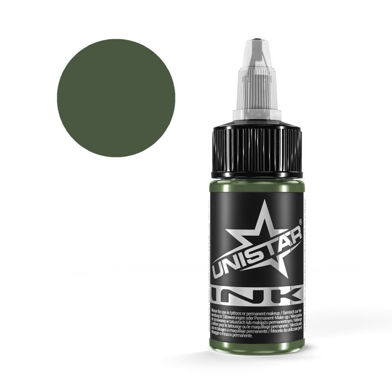 KWADRON UNISTAR Dark Green 30 ml - 1 0z - Dövme Boyası - Tattoo Ink