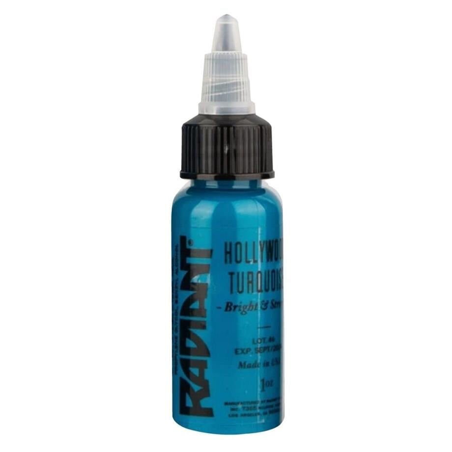 Radiant Hollywood Turquoise 1 Oz (30 Ml) Mavi Dövme Boyası - Tattoo Ink