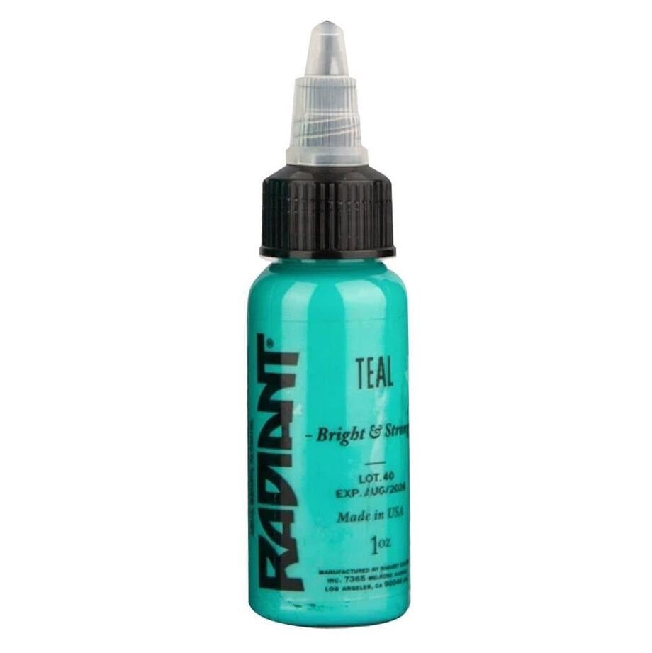 Radiant Teal 1 Oz (30 Ml) Mavi Dövme Boyası - Tattoo Ink