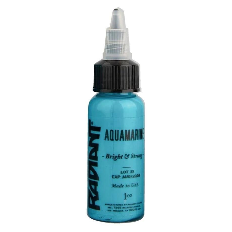 Radiant Aquamarine Mavi Dövme Boyası 1 Oz (30 Ml) - Tattoo Ink
