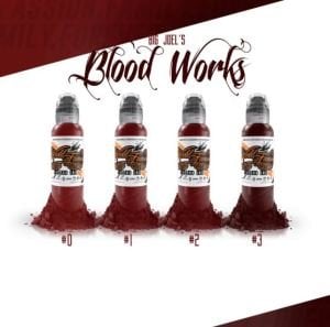 World Famous Ink Big Joel's Blood Works Set (4 X 4 Oz)