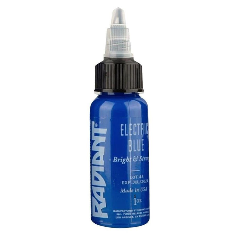 Radiant Electric Blue Mavi Dövme Boyası 1 Oz (30 Ml) - Tattoo Ink