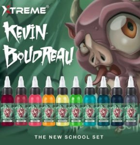 Xtreme Ink Kevin Boudreau New School 10 Colors Set 1/2 oz