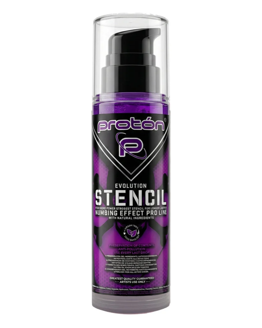Proton Professional Stencil & Numbing Gel - 250 ml - Purple - Airless System