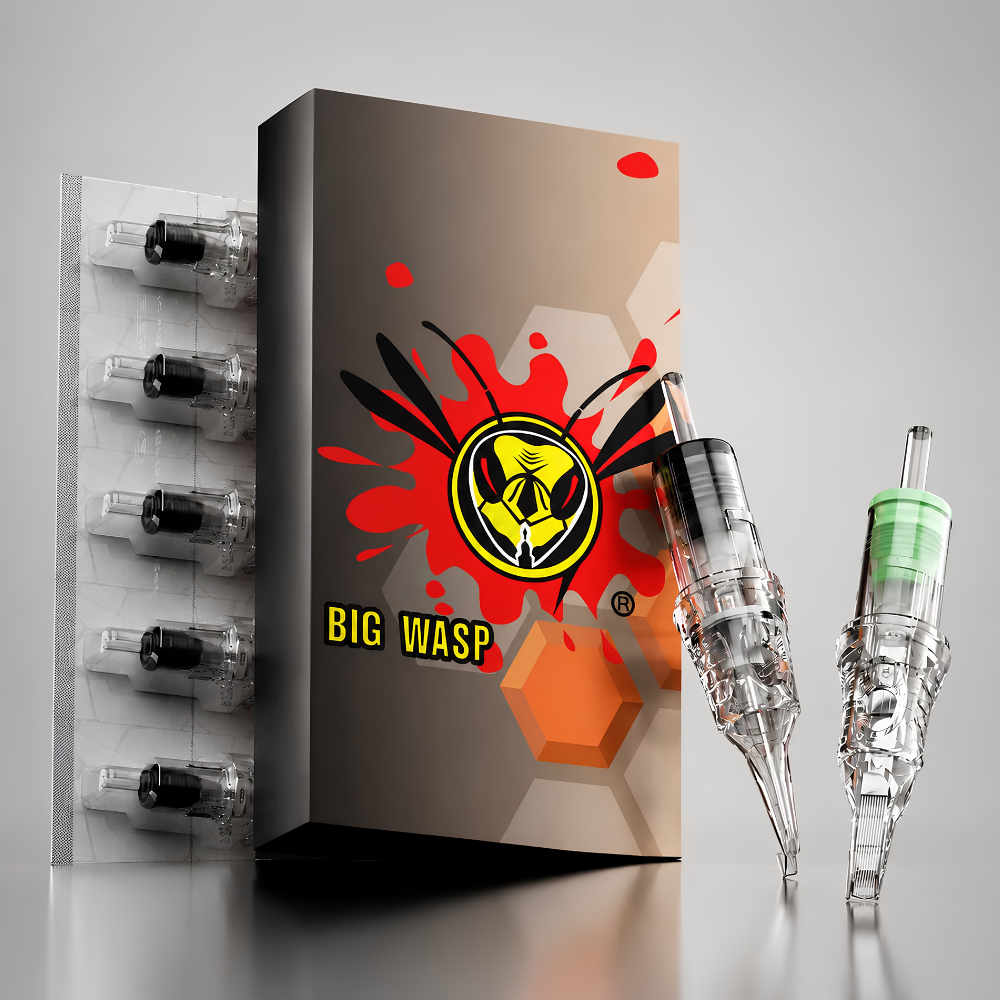 Big Wasp Gen 4 Transparent 7 RL Kartuş Dövme İğnesi 20 Adet/Kutu
