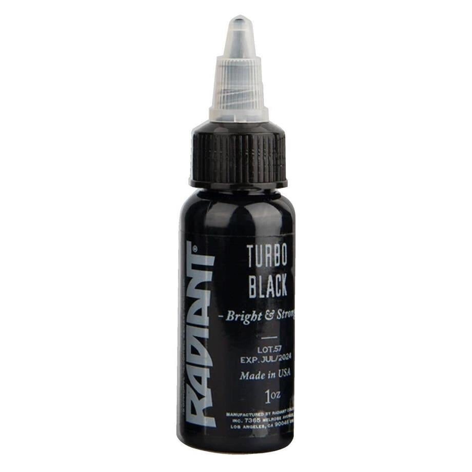 Radiant Turbo Black Siyah Dövme Boyası 1 Oz (30 Ml) - Tattoo Ink