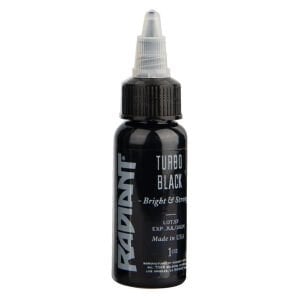 Radiant Turbo Black Siyah Dövme Boyası 1 Oz (30 Ml) - Tattoo Ink