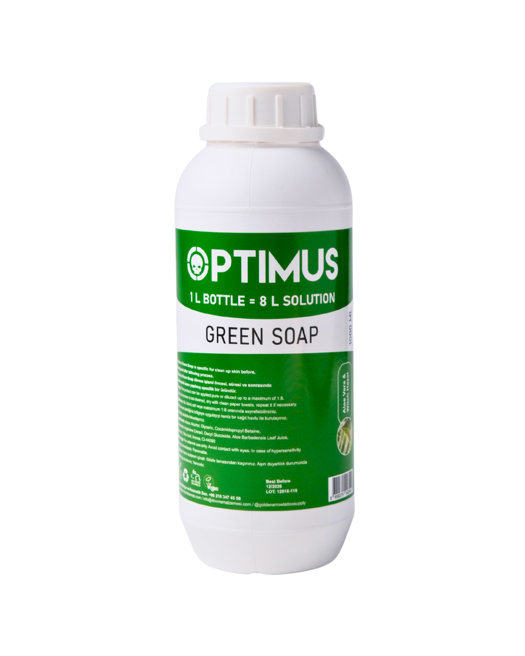 Optimus Green Soap - 1 litre - Konsantre