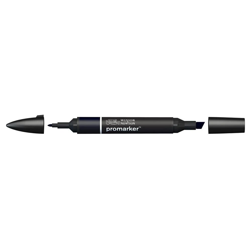 Winsor & Newton Promarker Çift Uçlu Çizim Kalemi - Siyah