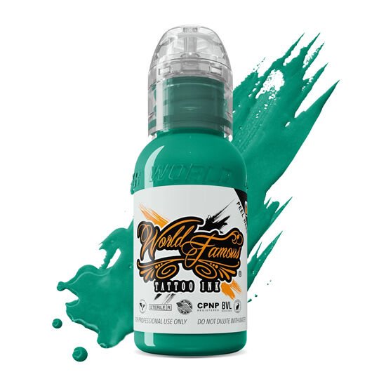 World Famous Ink Caribbean Sea Yeşil Dövme Boyası 1 Oz (30 Ml)