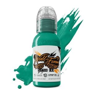World Famous Ink Caribbean Sea Yeşil Dövme Boyası 1 Oz (30 Ml)