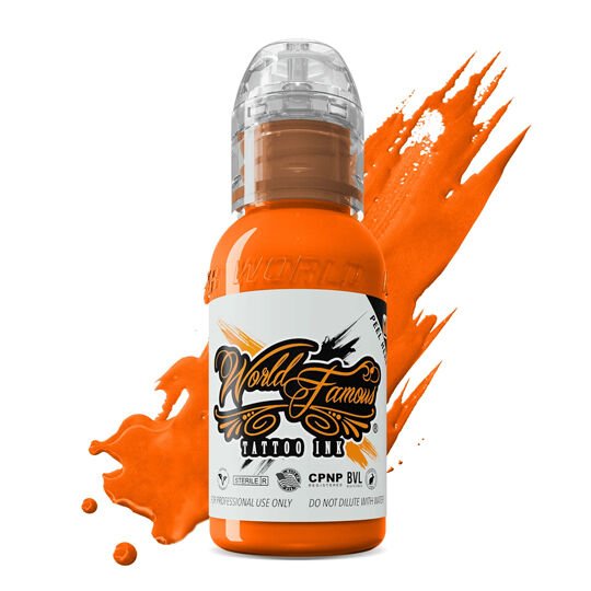 World Famous Ink Straight Orange Turuncu Dövme Boyası 1 Oz (30 Ml)