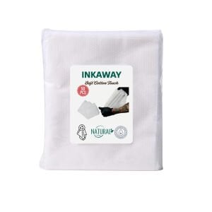 INKAWAY Soft Touch Cotton Wipes - Ekstra Yumuşak Dokulu Temizleme Havlusu 50 Adet/Paket