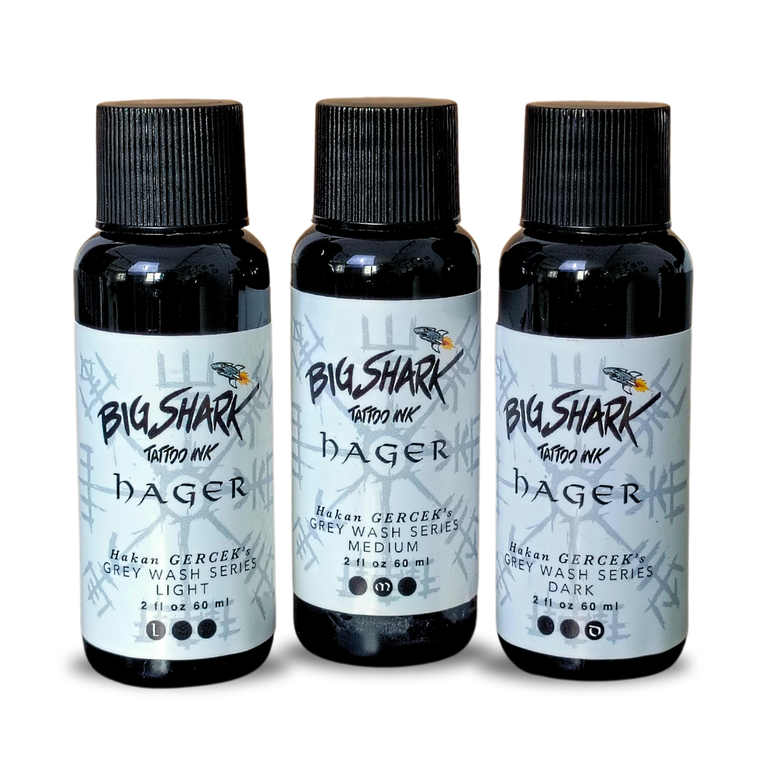 ﻿Big Shark HaGer Grey Wash Set Gölge Boya Seti 60 ml