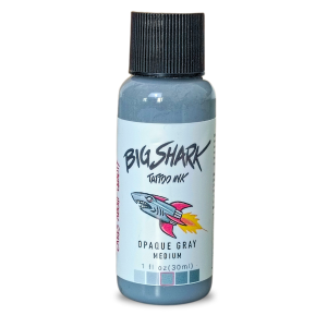 Big Shark Opaque Grey Medium 30 ML - 1 Oz Tattoo Ink - Dövme Boyası