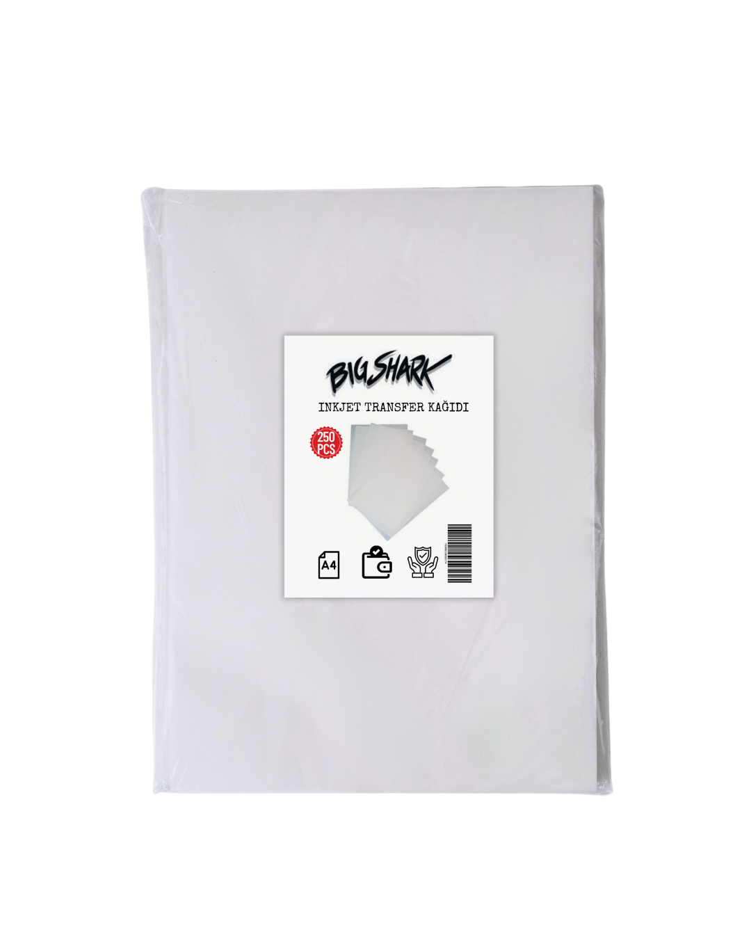 Big Shark Ink Jet Transfer Kağıdı 250 Yaprak/Paket