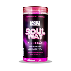 SoulWay Pink Foam Dövme Temizleme Kapsülü 60 Adet/Paket