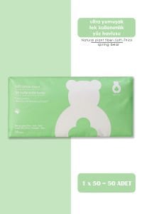 Spring Bear Soft Cotton Towel 50 Adet/Paket
