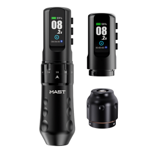 Mast Flip 4 Pro Wireless  2.5 mm - 4.5 mm Stroke Double Battery Dövme Makinesi