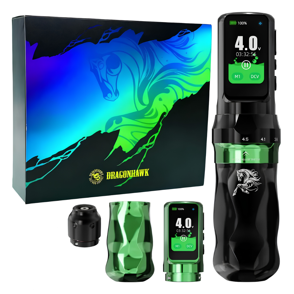 Dragonhawk Fold Pro Year of the Horse Edition Wireless 2.5 mm. - 4.5 mm. Stroke Dövme Makinesi