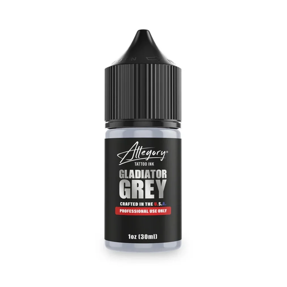 Allegory Ink Gladiator Grey 1 oz - 30 ml Opak Gri Dövme Boyası