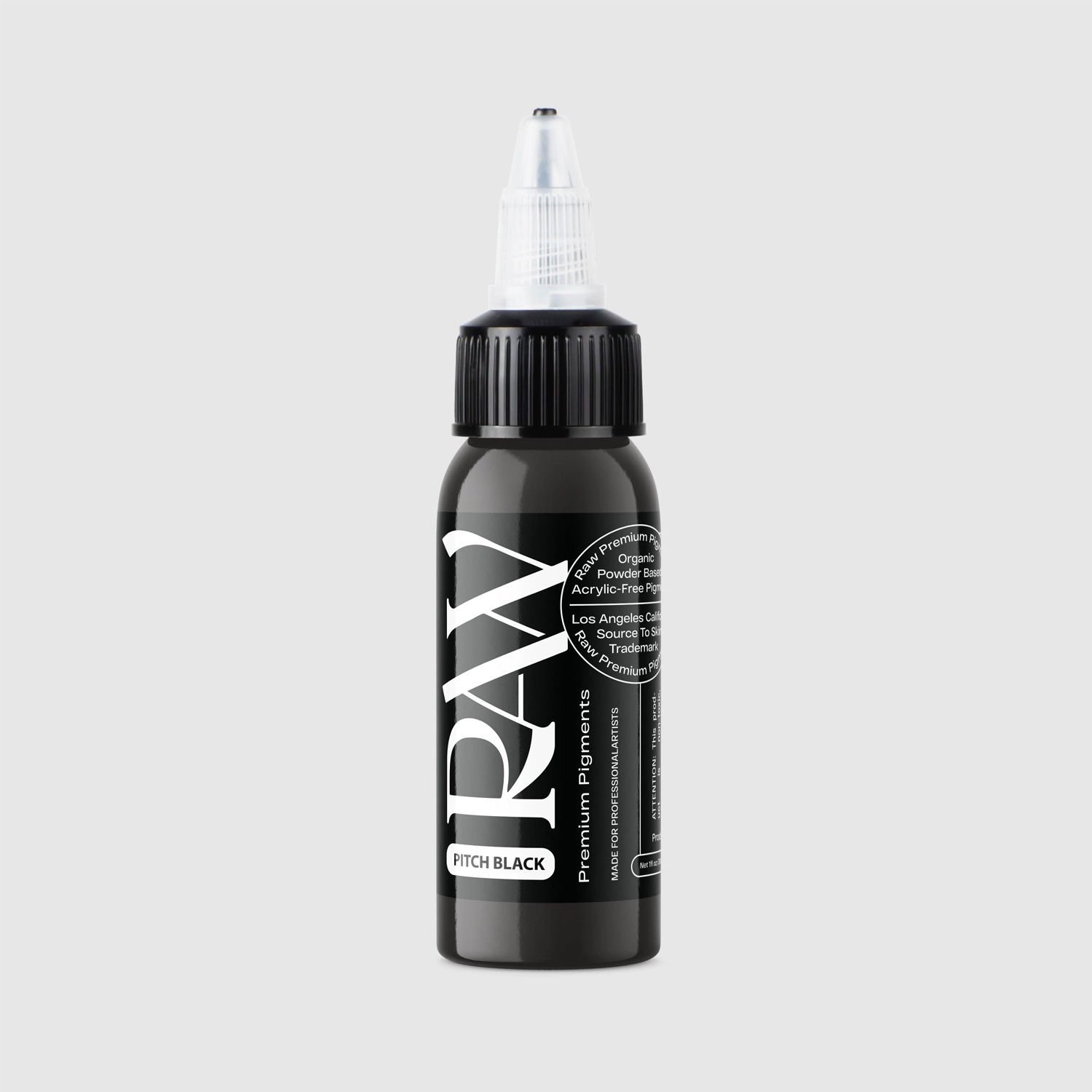 Raw Pigments Pitch Black 1 oz (30 ml) Dövme Boyası