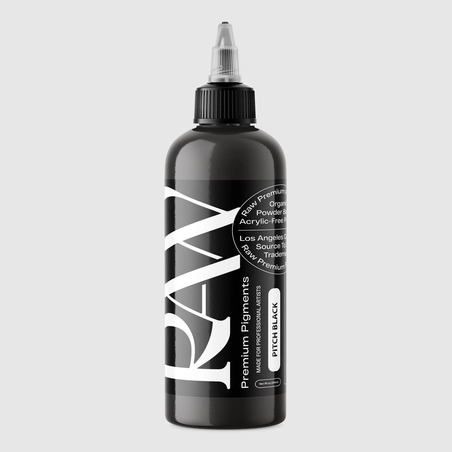 Raw Pigments Pitch Black 8 oz (240 ml) Dövme Boyası