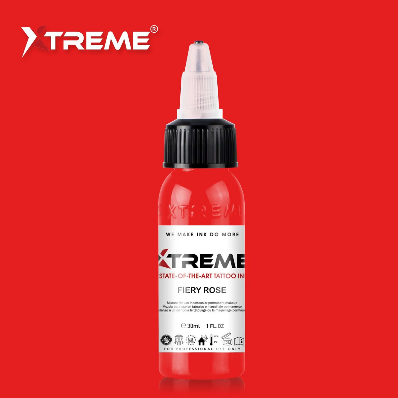 Xtreme Ink Fiery Rose 1/2 oz