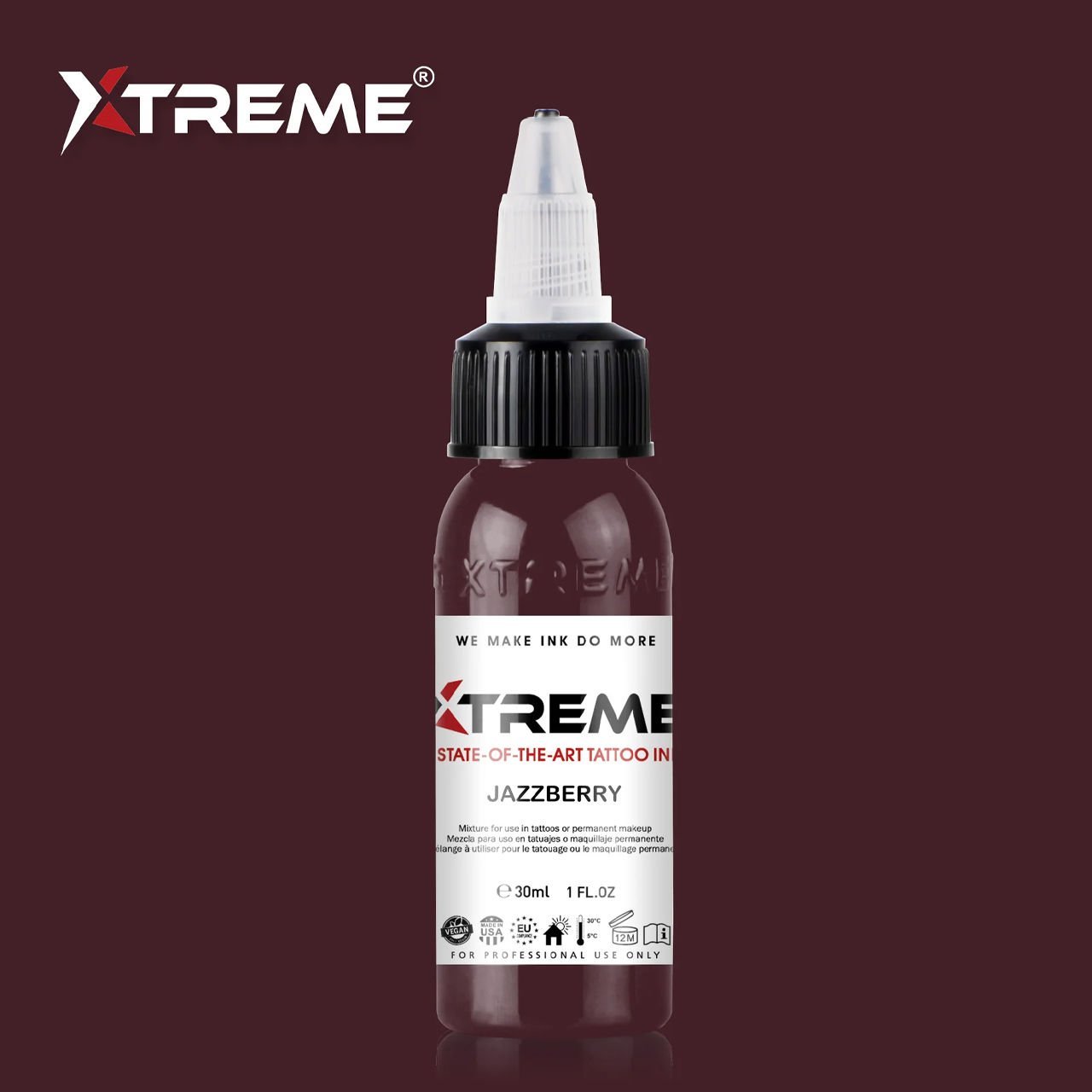 Xtreme Ink JazzBerry 1 oz (30 ml) Mor Dövme Boyası