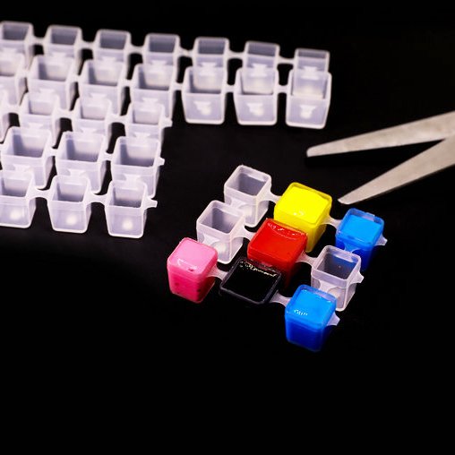 Cut Ink Cup - Kesilebilir Modüler Boya Potası 500 Adet/Paket
