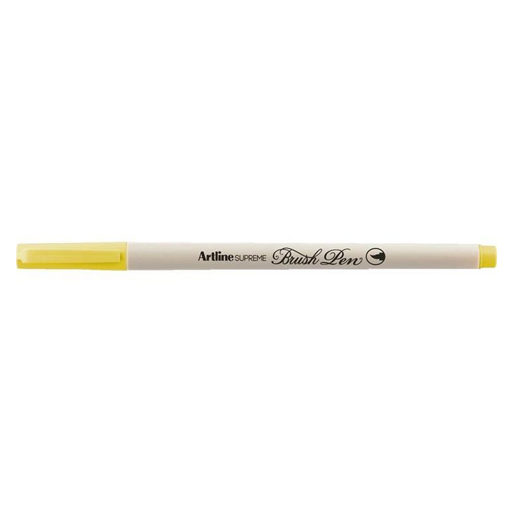 Artline Supreme Brush Fırça Uçlu Çizim Kalemi - Fosforlu Sarı