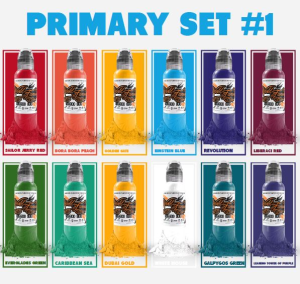World Famous Ink Primary No:1 Set (12 X 1 Oz)