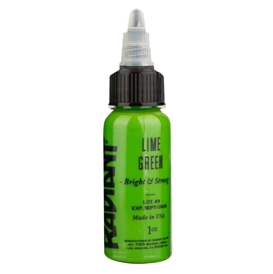 Radiant Lime Green Yeşil Dövme Boyası 1 Oz (30 Ml) - Tattoo Ink