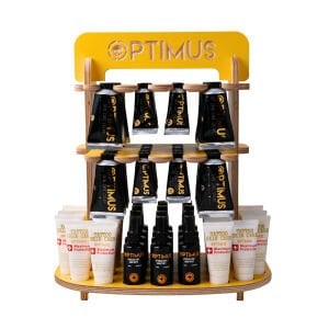 Optimus Özel Tasarım Ahşap Karma Stant