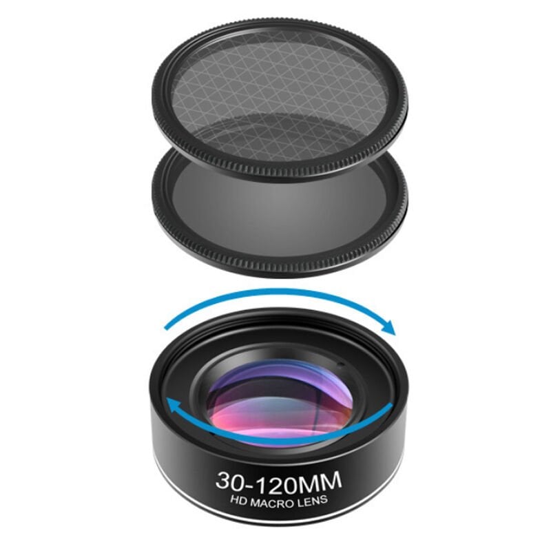 Polarize Telefon Lensi Double Filtre 120 mm (CPL Filtre - Circular Polarizer Filter)