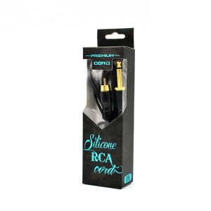 Premium Cord Silicone RCA Cord 2.4 m.