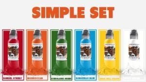 World Famous Ink Simple Color Set (6 X 1 Oz)