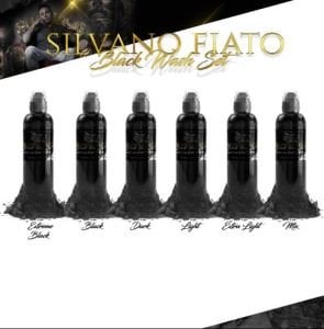 World Famous Ink Silvano Fiato Black Wash Set (6 X 1 Oz)