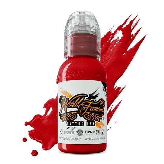 World Famous Ink  Sailor Jerry Red Kırmızı Dövme Boyası 1 Oz (30 Ml)
